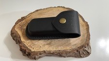 BUCK 110USA Sheath Only Black Leather Sheath - Great Condition