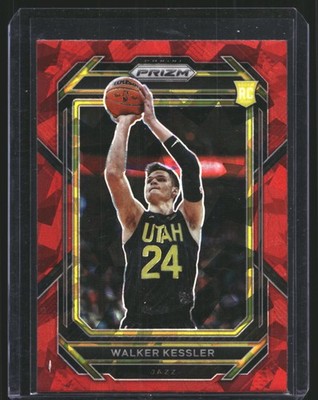 Walker Kessler 2022-23 Panini Prizm Red Ice SP RC Utah Jazz