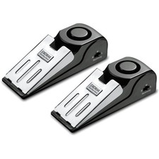 2 Pack Security Door Stop Alarm 120DB Hotel Home Portable Security Safety Tools