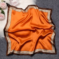 New Women's Mulberry Silk Silk Small Square Scarf with Versatile Neck Protection