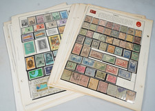 TURKEY 1869-1990s COLLECTION OF 1,230+ STAMPS MINT & USED ON ALBUM PAGES