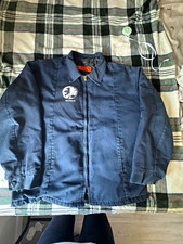 Red Kap Mens Navy Blue Workwear Jacket Zip Fr...