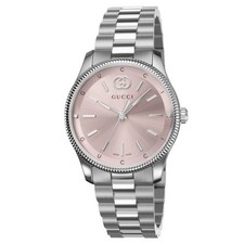 Gucci G-Timeless YA1265061 Pink Dial Stainless Steel 29mm Ladies Watch
