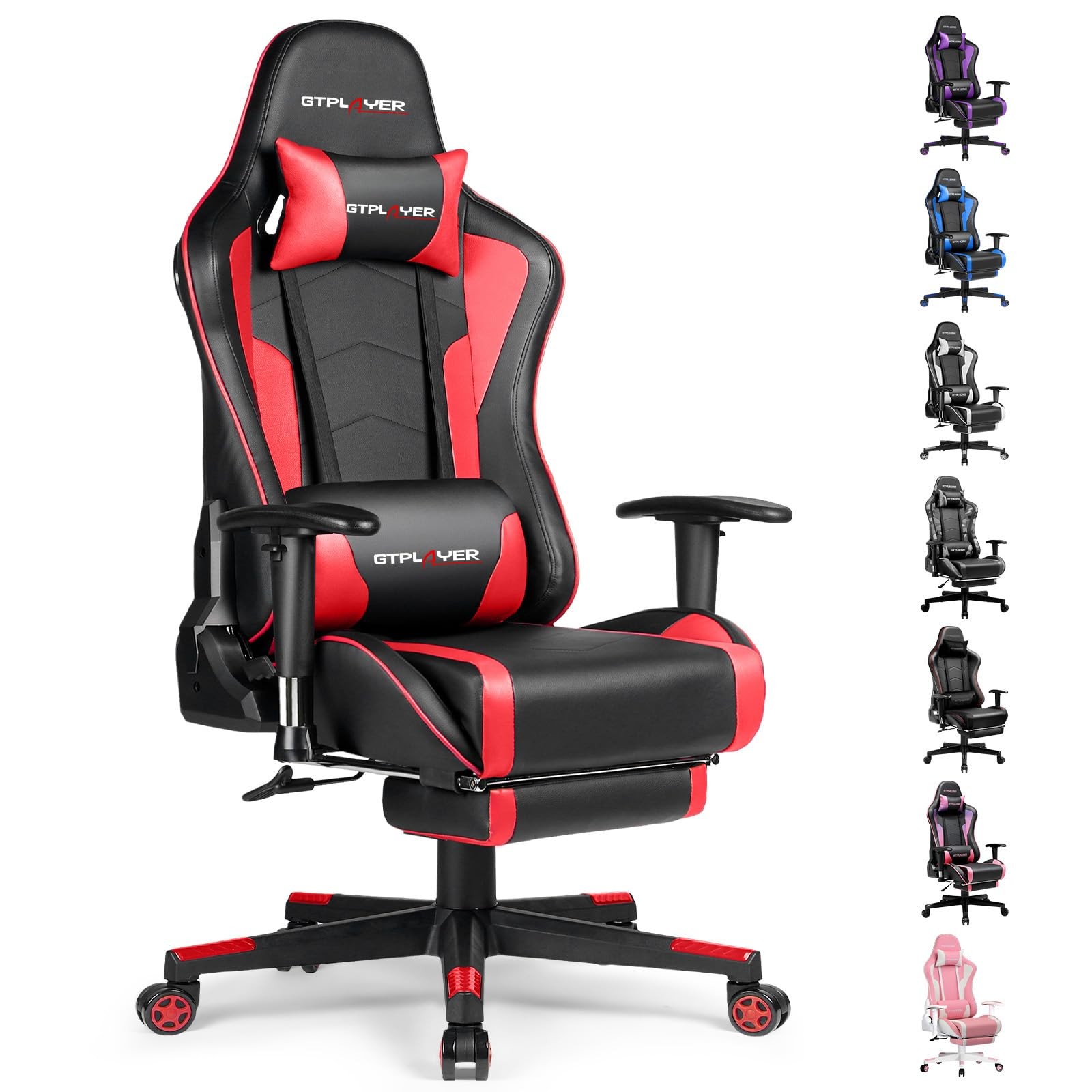 With Footrest Speakers Video Game Chair Bluetooth Music Heav