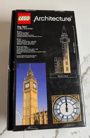 Lego Architecture 21013 Big Ben 100% Complete with Box and Instructions Retired