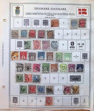 Denmark Collection On Minkus Album Pages 1851-1988