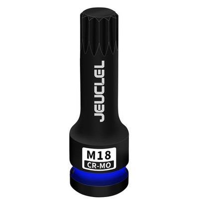 M18 Triple Square Impact Spline Bit Socket, 18mm Metric 1/2Inch Impact Drive ...