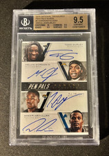 2015 NT Pen Pals Gurley/Gordon/Abdullah/Yeldon Quad Auto BGS Gem Mint 9.5