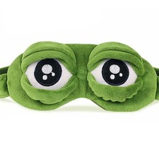 Funny 3D Frog Cute Sleeping Eye Mask Blindfold Travel Sleep Masks Soft Eye Cover