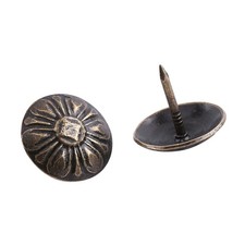 100Pcs Bronze Vintage Upholstery Nails Decorative Tacks For Sofa Furniture Door