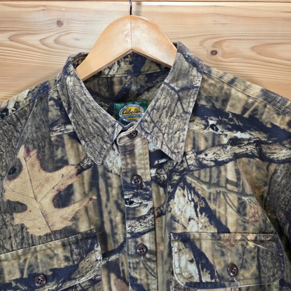 Cabelas Chamois Shirt Men XL Realtree Hunting Camo Heavy Break Up Infinity - Image 2 of 4