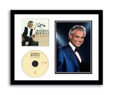 Andrea Bocelli Autographed Signed 11x14 Custom Framed CD Photo Cinema ACOA