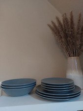 IKEA 365 Dinera Speiseteller Grau 22610 Set  10 Stück