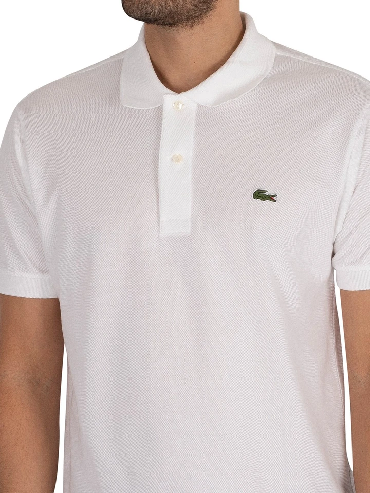 Lacoste Pour des hommes Polo à logo classique, blanc - Photo 4/4