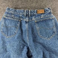 Vintage Lee Rider Women's Blue Denim Mom Jeans 1980s USA
