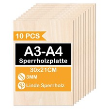 Sperrholzplatte Multiplexplatte 3mm Mehrere Laser Holzplatte Sperrholz Zuschnitt