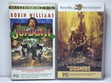The Goonies Jumanji VHS Movie Set of 2 Vintage Retro Family Robin Williams