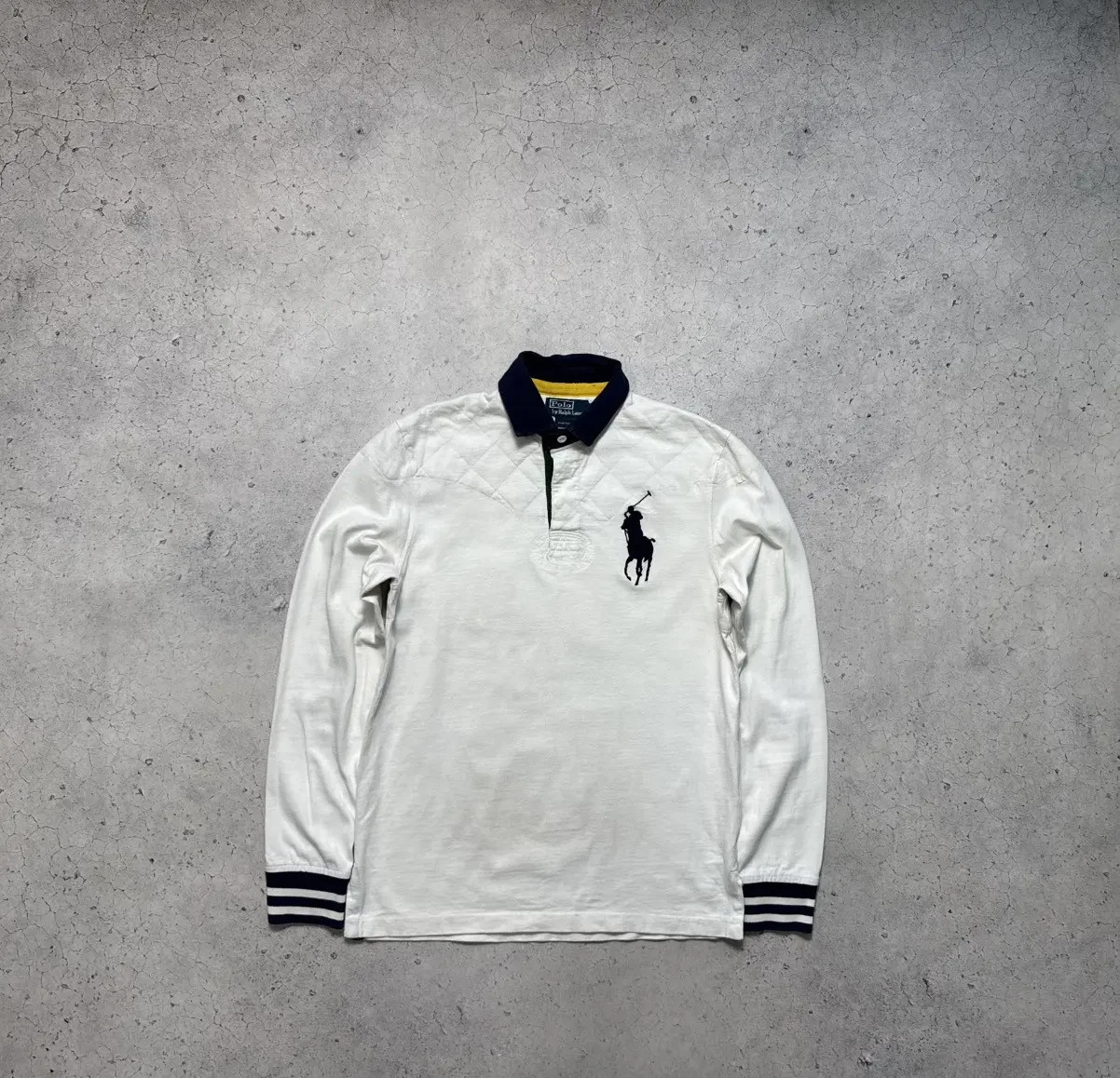 Polo Ralph Lauren #6 Felpa Rugby Big Pony PRL Bianco