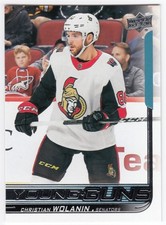 2018-19 UD Series 2 Young Guns CHRISTIAN WOLANIN #460 Senators YG RC Rookie