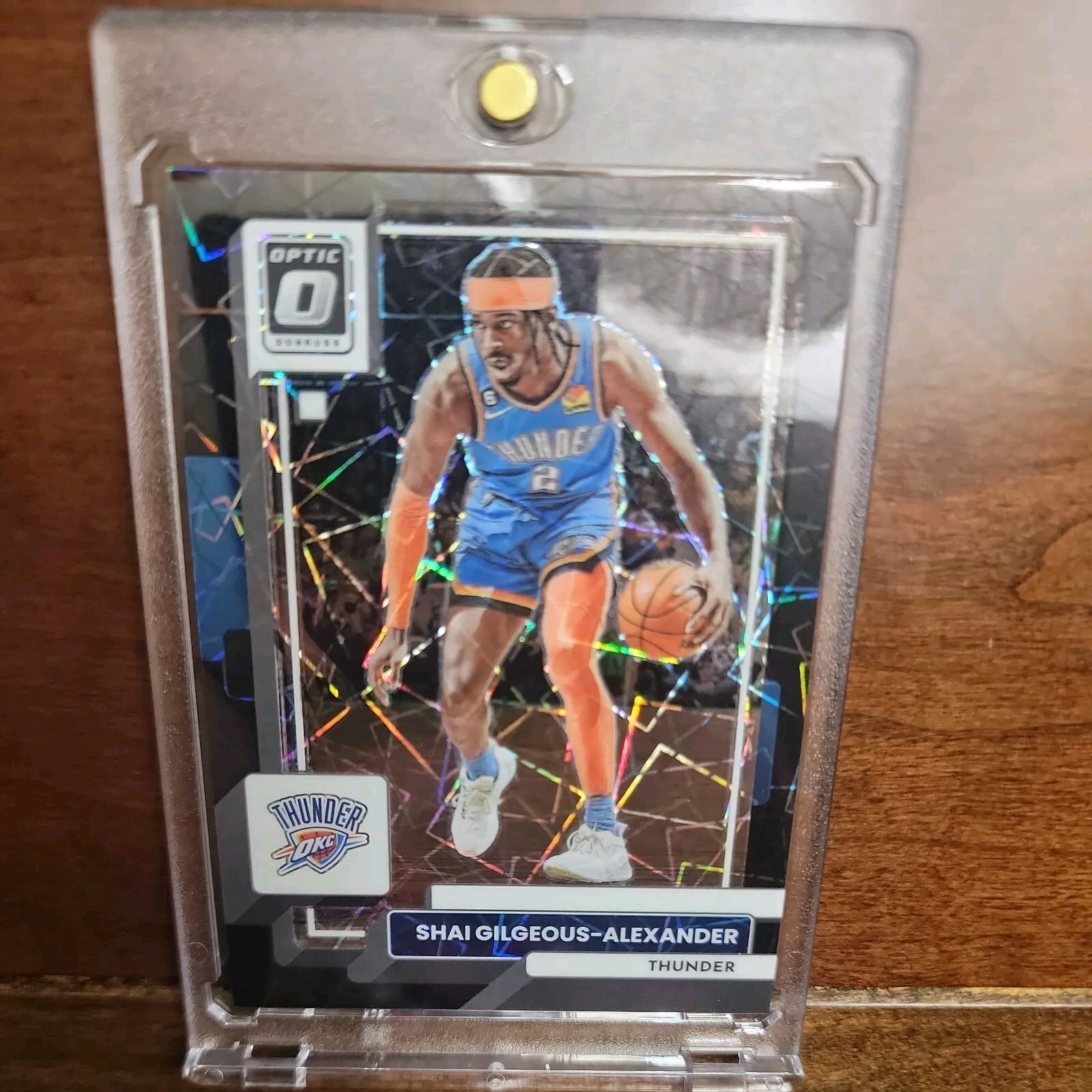 2022 Donruss Optic Shai Gilgeous-Alexander Black Velocity 06/39 Card #44 OKC