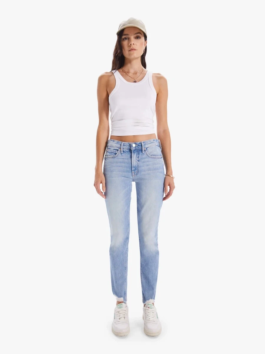 New MOTHER The Flirt Fray I confess Jeans sz 34