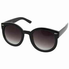 grinderPUNCH Women's Designer Inspired Oversized Round Circle Sunglasses