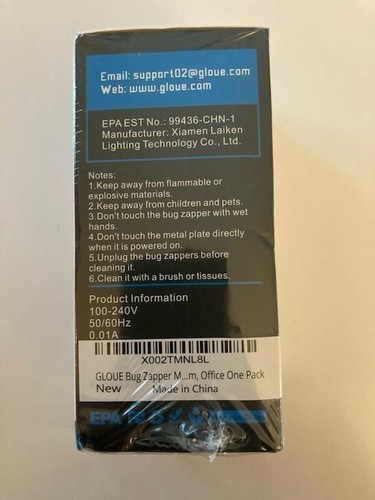 Glove indoor bug zapper Sealed Boxes For Mosquitoes Gnats Midgets  - Picture 3 of 3