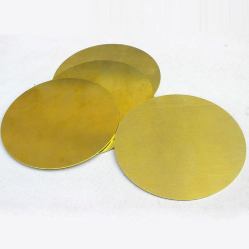 H62 Brass Discs Round Sheet Metal Blanks Discs OD 50100mm Thick 0.5 1