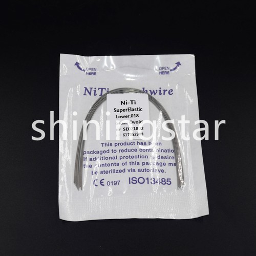 1 Sacchetto Super Elastico Niti Dentale Ortodontico Arco Filo Rotondo Ovoidale Superiore/Inferiore - Foto 33 di 38
