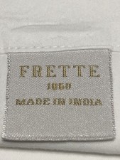 2 FRETTE Cotton King Housewife Pillow Cases Crisp White Internal Flap Envelope