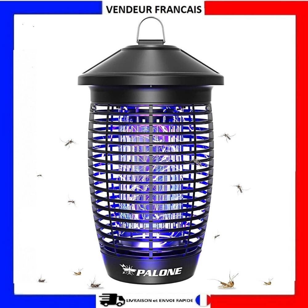 Lampe UV anti-moustiques extérieure étanche de 20W et 4500V pour jardin