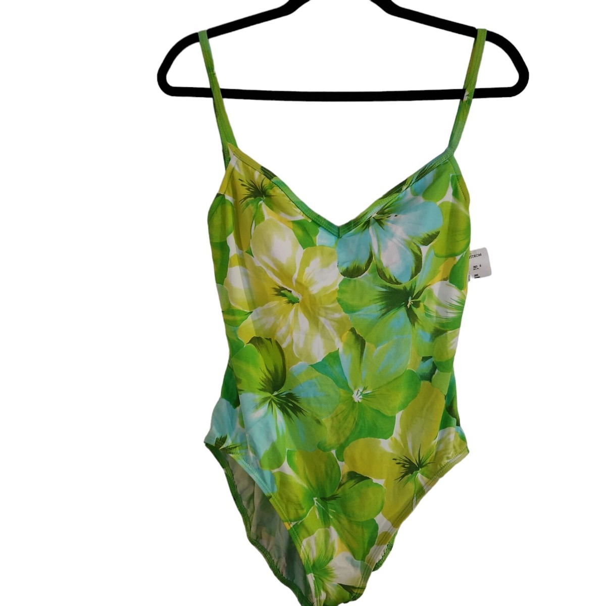 Liz Claiborne Vintage One Piece Lightly Padded High Thigh Swimsuit