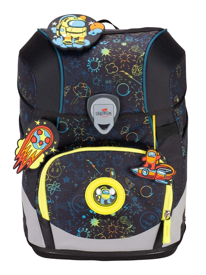 DerDieDas ErgoFlex Tiny Exklusiv LED Schulranzenset 5-teilig Crazy Neu - Bild 2 von 4