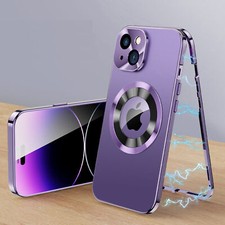 For iPhone17 16 15 14 13 12 Pro Max Full Body Case Double Sided Screen Protector