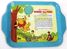 Vintage 1964 WINNIE THE POOH Toy Tin Tray “The Honey Party”  Chein
