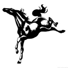 Horse Stallion Pony - Decal Sticker - Multiple Colors  Sizes - ebn7531