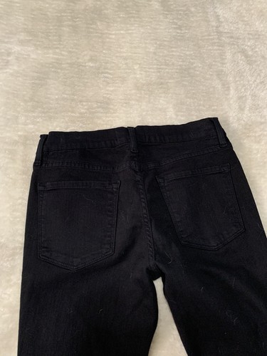 Frame Denim Black Le Skinny De Jeanne Distressed Jeans Size 26 - Picture 10 of 10