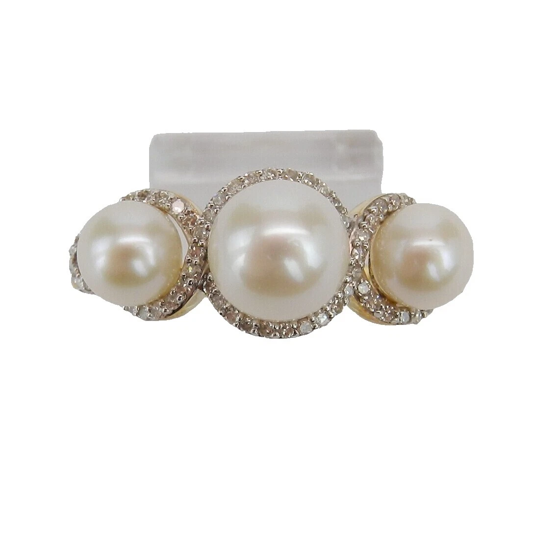 Anillos De Oro Amarillo de Perlas para hombres