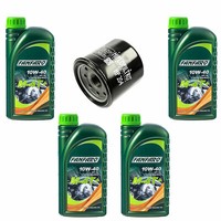 MotoröL Set 10W40 4 Liter ÖLfilter HF204 FüR Arctic Cat Kawasaki Kvf Yamaha Yfm