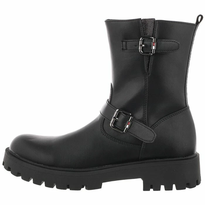 Tommy hilfiger zip detail shop biker boots