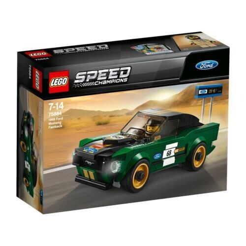 LEGO SPEED CHAMPIONS FORD MUSTANG FASTBACK 1968   7-14 ANNI 183 PEZZI ART 75884