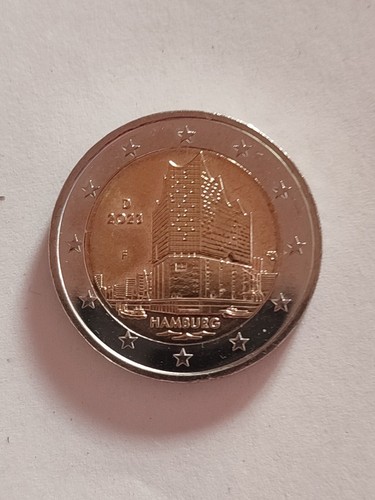 2 Euro Münze Elphilharmonie 2023 Sammlertück Stempelglanz - Bild 1 von 6