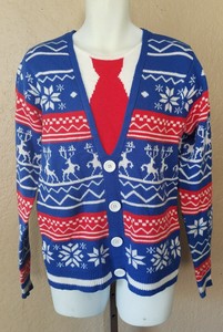 mens holiday cardigan