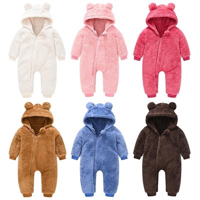 Ropa Para Bebe Recien Nacido Niño Niña Conjuntos De Lana Gruesa Monos Para Frio