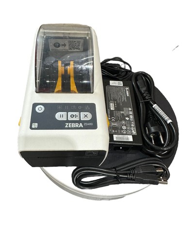 Zebra ZD410 2" USB Ethernet Direct Thermal Label Printer White Colour-Never used - Picture 2 of 24