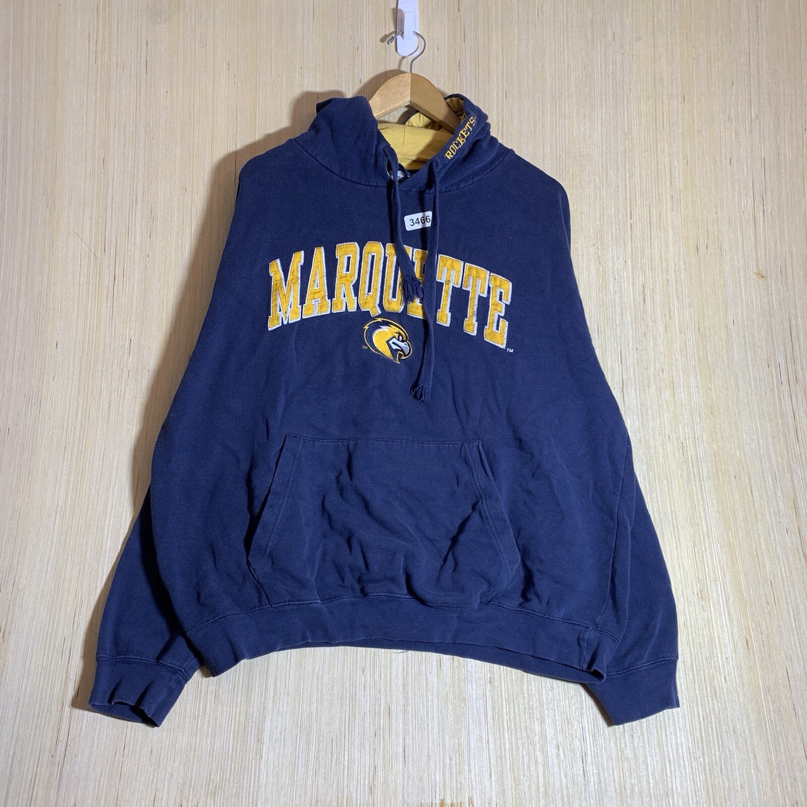 VTG Marquette University Hoodie Adult Large Blue Long Sleeve Men’s Y2K Pullover