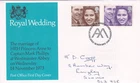 GB 1973 Royal Wedding FDC Westminster Abbey cancel written with enclosure VGC