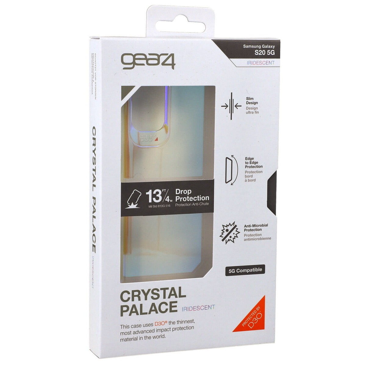 Gear4 Samsung S20 5G Crystal Palace Case Slim Clear Phone Back