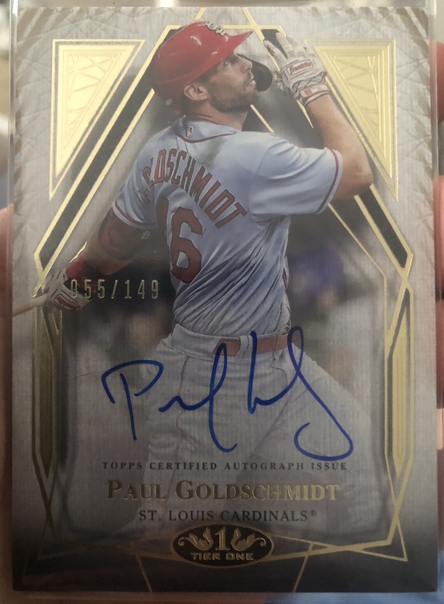 2022 Topps Tier One Paul Goldschmidt Gold Ink Auto /25 直筆サイン