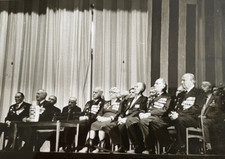 Handsome guys affectionate attractive men WW2 veterans Vintage Photo